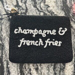 Brand New w/ Tags—Kate Spade Beaded Champagne and French Fries Clutch